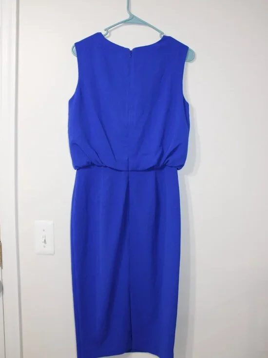 Women's Dress The Population Electric Blue Amada Sheath Sleeveless Dress - Picture 5 of 16